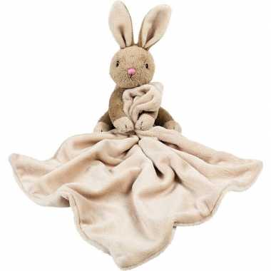Baby speelgoed artikelen konijn/haas tuttel/knuffeldoekje knuffeldoek