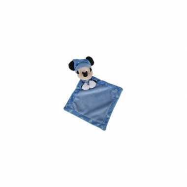 Mickey mouse knuffeldoekje blauw