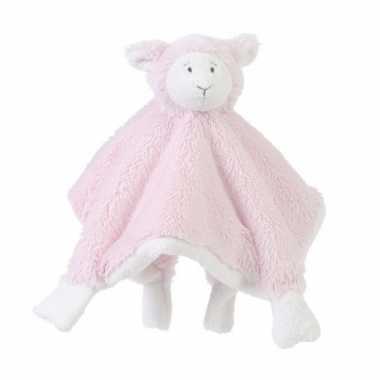 Pluche knuffeldoekje lammetje baby doekje